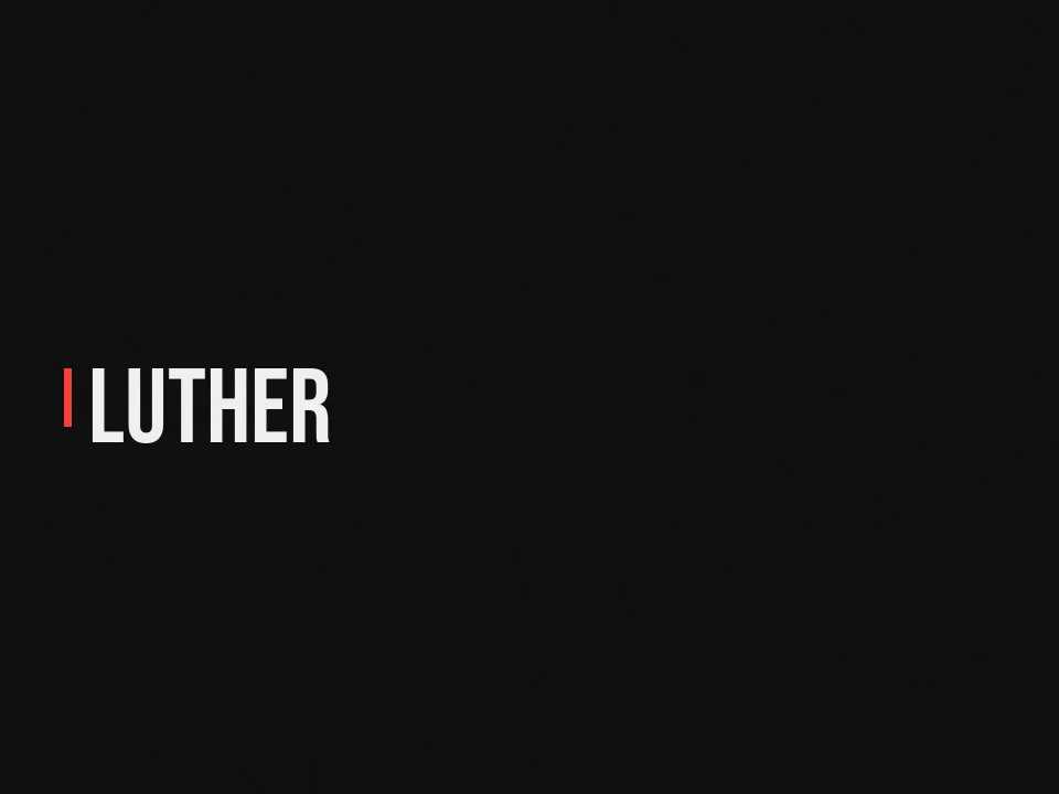 Luther à l'AB — visuel éditorial La Couverture