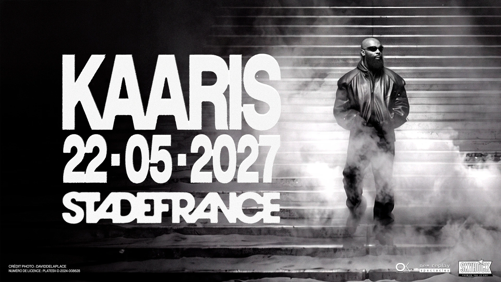 Affiche officielle du concert de Kaaris au Stade de France le 22 mai 2027